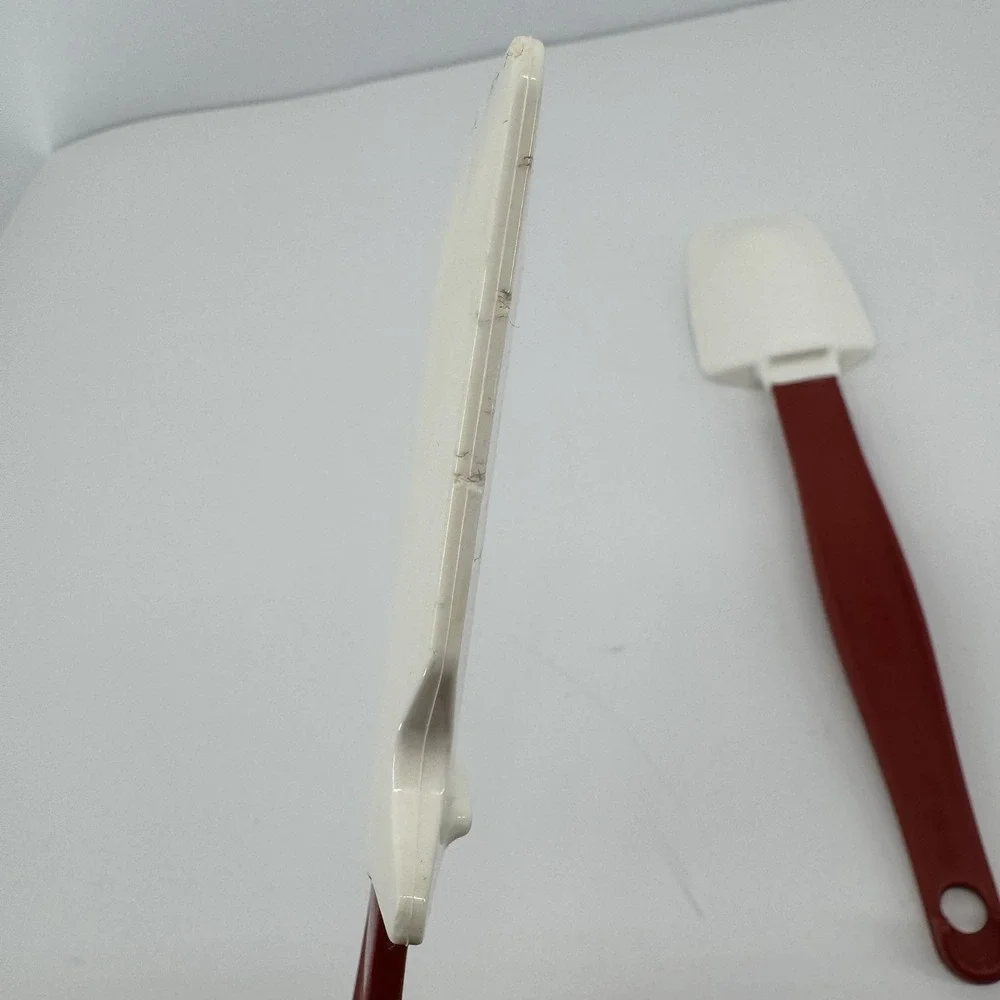 Vintage Rubbermaid Red White Silicone Spatula Set Retro Farmhouse Baking Tools